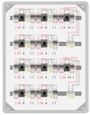 ARMARIO CONEXIÓN 1000V PV - 10 MPPT 2 STRING FUS 20A - SECCIONADOR 25A + PROTECTOR SOBRETENSIONES CLASE II