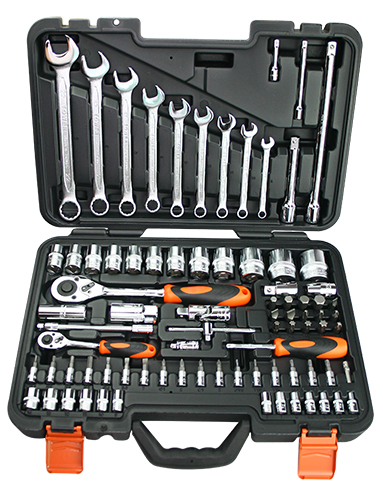 82Pcs 1/4'' & 1/2'' Socket & Bit Set