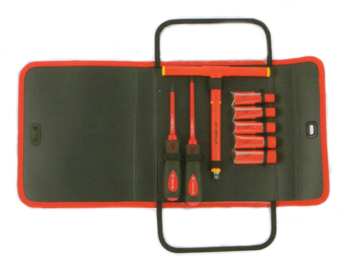 9Pcs 1000V Insulated 3/8" Dr.T-Handle & Screwdriver Set