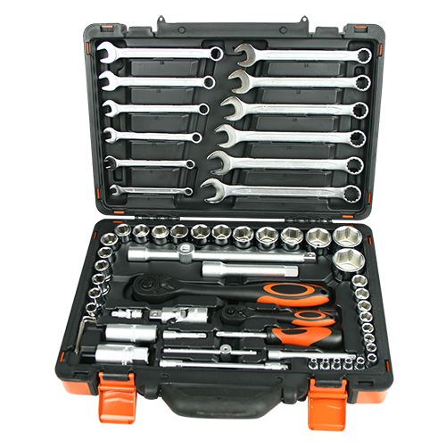 61Pcs 1/2'' & 1/4'' Socket & Spanner set