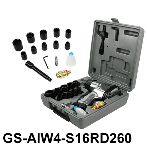 [GS-AIW4-Sxxx] 1/2” Dr. Air Impact Wrench Kit