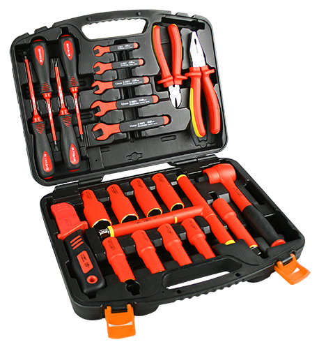 [GS-VDE-24] 24Pcs 1/2" Dr.1000V Insulated Tool Set